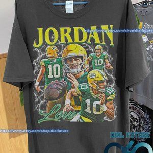 Vintage Style Jordan Love Shirt, Football Shirt, Classic 90s Graphic Tees, Unise